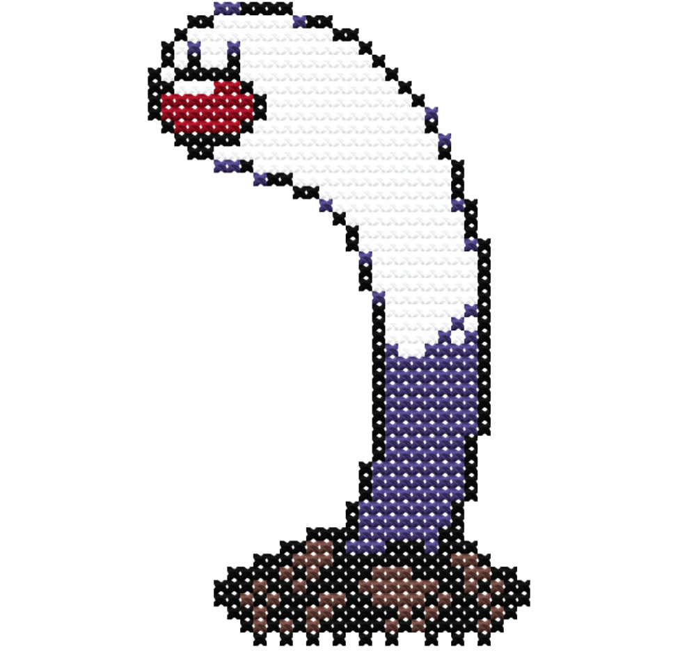 Pokemon Wiglett Cross Stitch Pattern