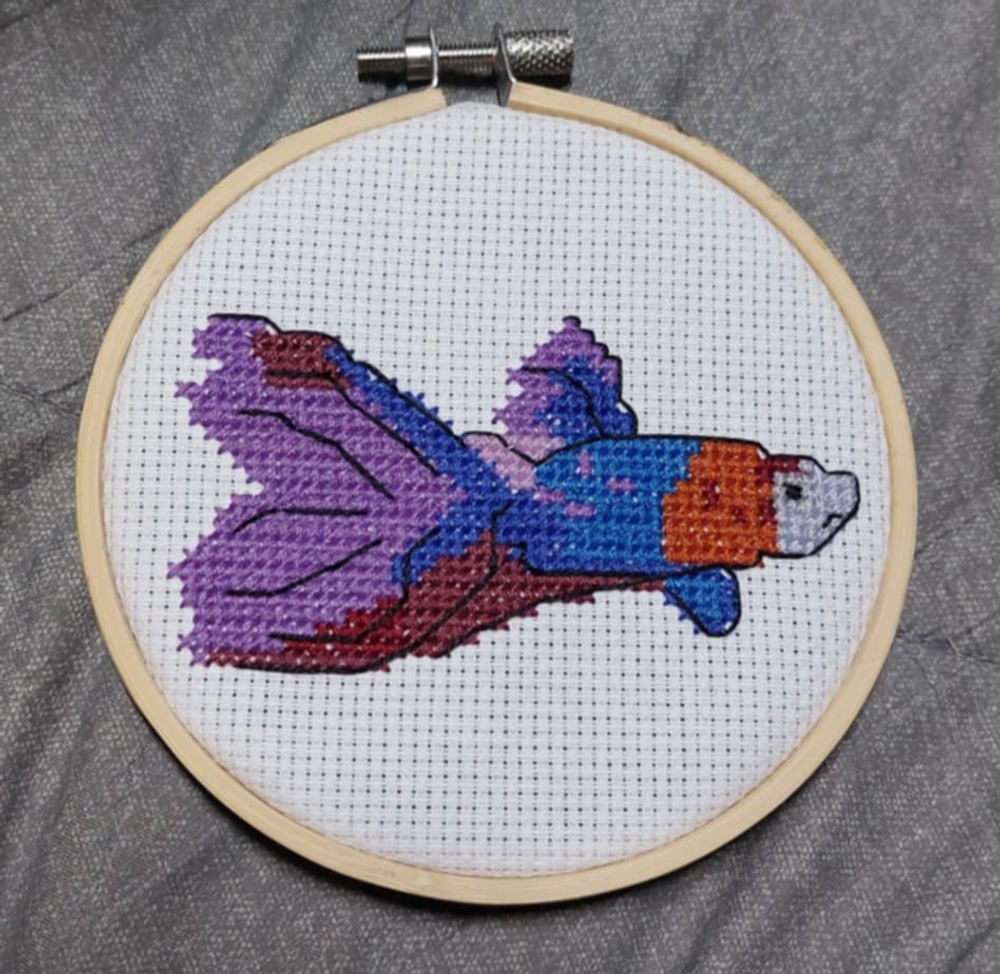 Betta Fish Cross Stitch