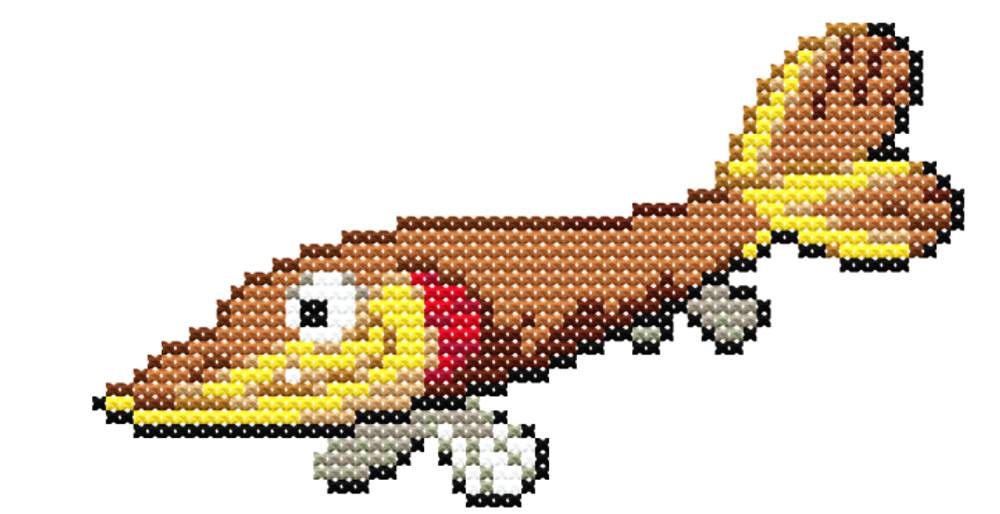 Pokemon Arrokuda Cross Stitch Pattern