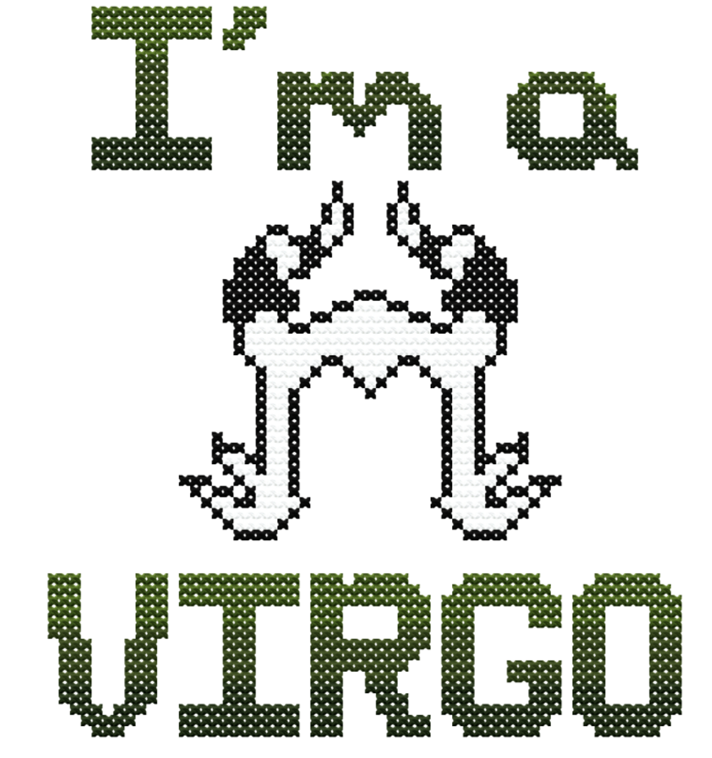 Helluva Boss: I'm a Virgo Cross Stitch Pattern