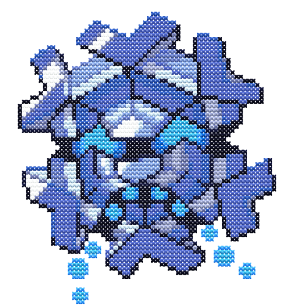 Pokemon Cryogonal Cross Stitch Pattern