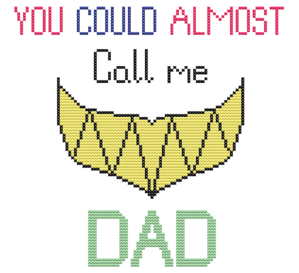 Hazbin Hotel: Call Me Dad Cross Stitch Pattern