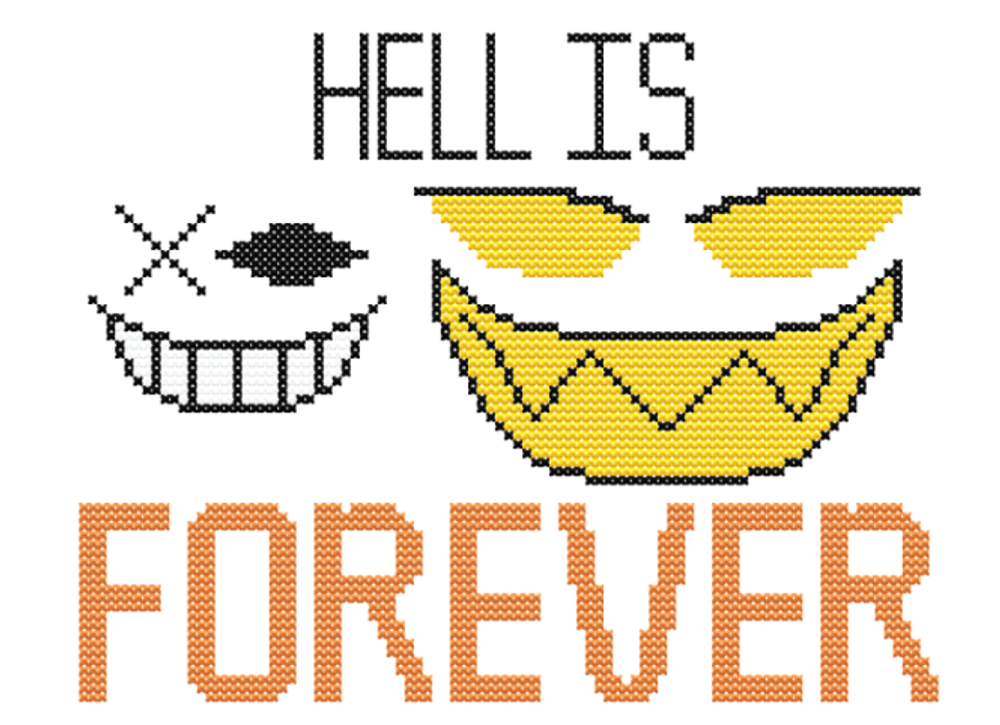 Hazbin Hotel: Hell Is Forever Cross Stitch Pattern