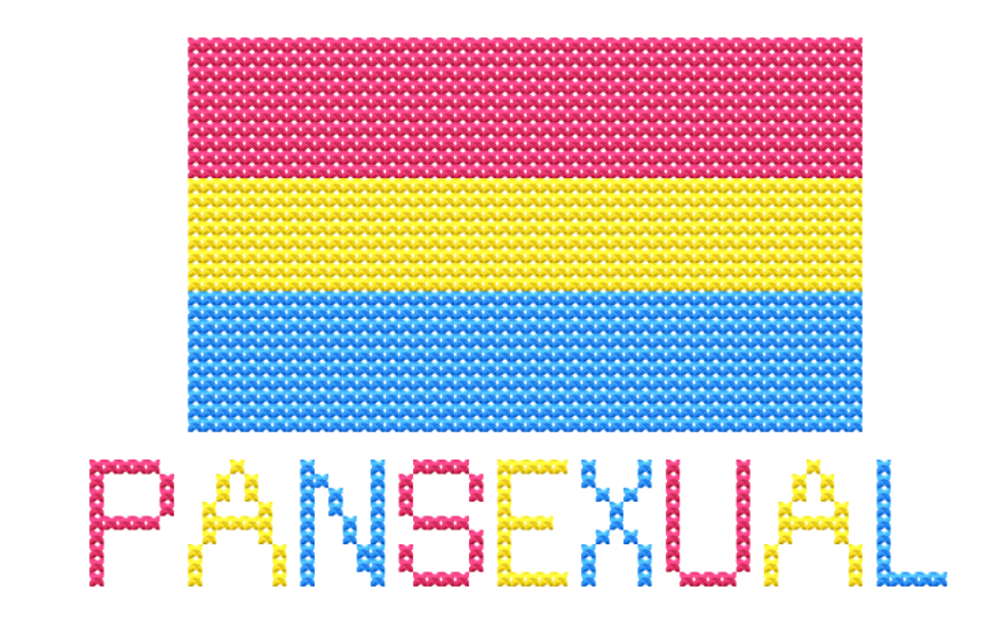 Pansexual Flag Cross Stitch Pattern